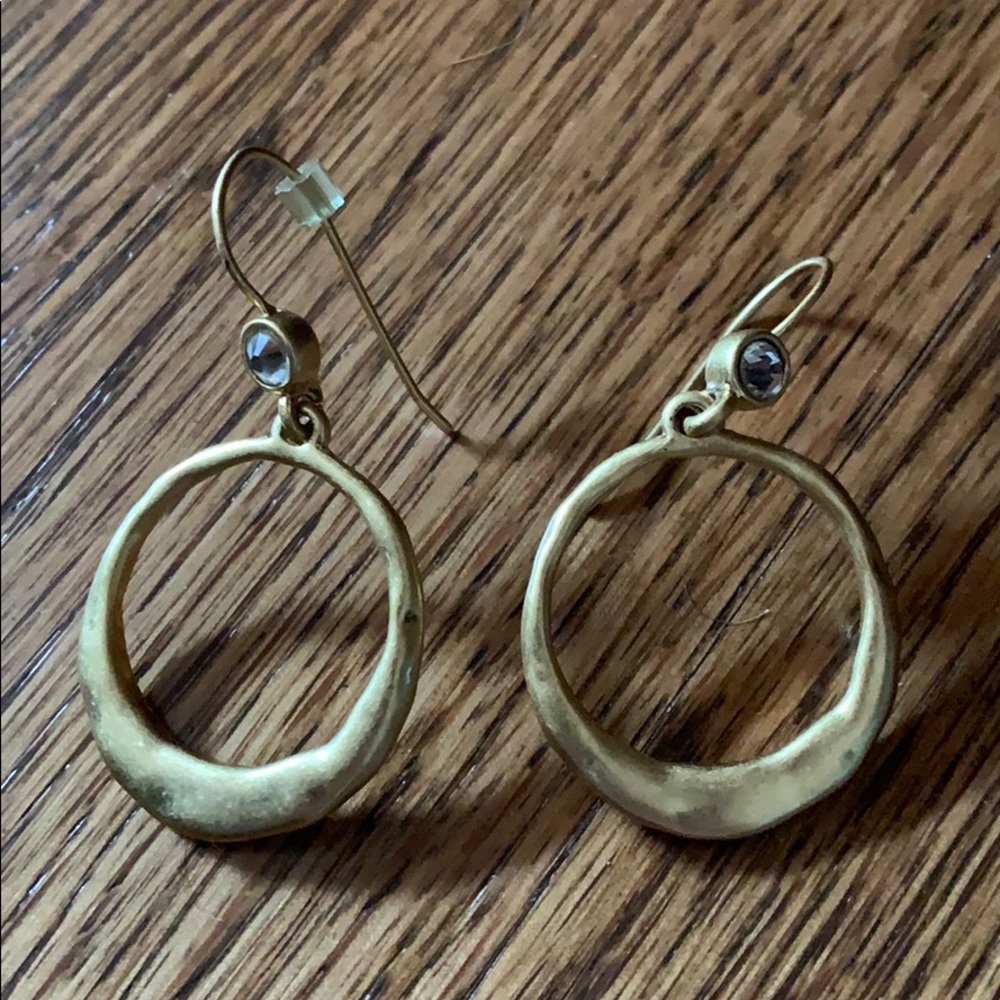 Gold costume jewelry earrings.